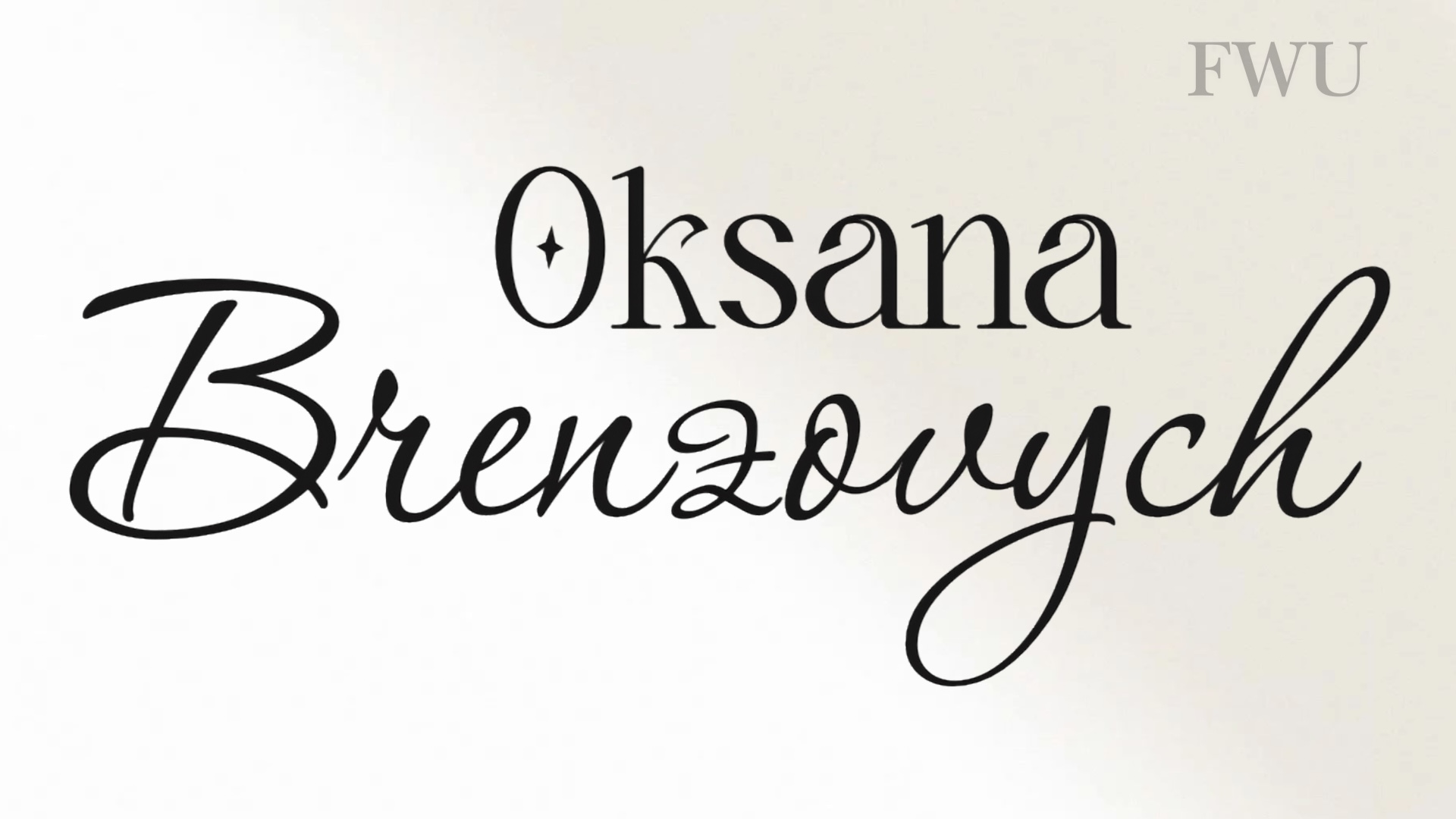 Oksana Brenzovych